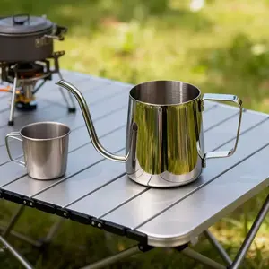 Stainless Steel Coffee Pot with Fine Spout, Precise Pouring, 11.83 Oz Drip Coffee Maker, Ideal for Coffee Lovers