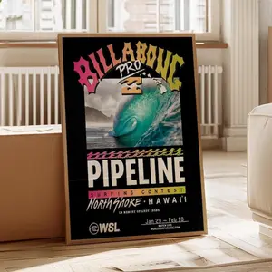 2021 Billabong Pipe Masters Surfing Competition Print, Surfing Print, Surfing Poster, Gift for Surfer, Surf Wall Art, Surf Print, Surf Decor