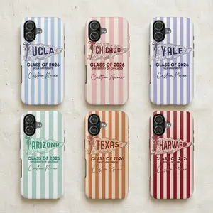 Personalized University Pennant Flag Phone Case, Preppy Class of 2026 iPhone Case, UCLA, CHICAGO, YALE, ARIZONA Custom College Gift, Univer sity Flag