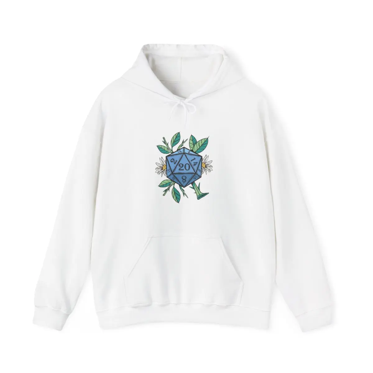 DnD D20 , D20 Flower , Dungeons  Dragons , DnD Player Dungeons And Dragons Present D20 Rpg Dice Dungeon Master Roleplay DDHoodie
