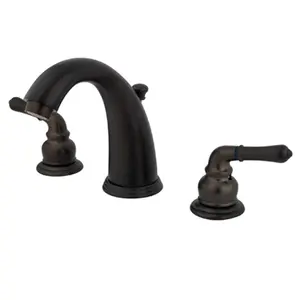212 MAIN Classic Water-Saving Magellan Widespread Double-Handle Solid Brass Bathroom Sink Faucet, Oil Rubbed Bronze, Standard Install Decorative Lavatory Faucet