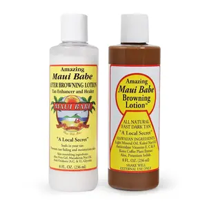 Before And After Browning Lotion, [2-Pack]- Before And After Sun Tan, Made In USA, 8 Ounces