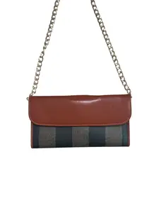 Pre-owned FENDI Coated Canvas Small Leather Goods Pecan Wallet