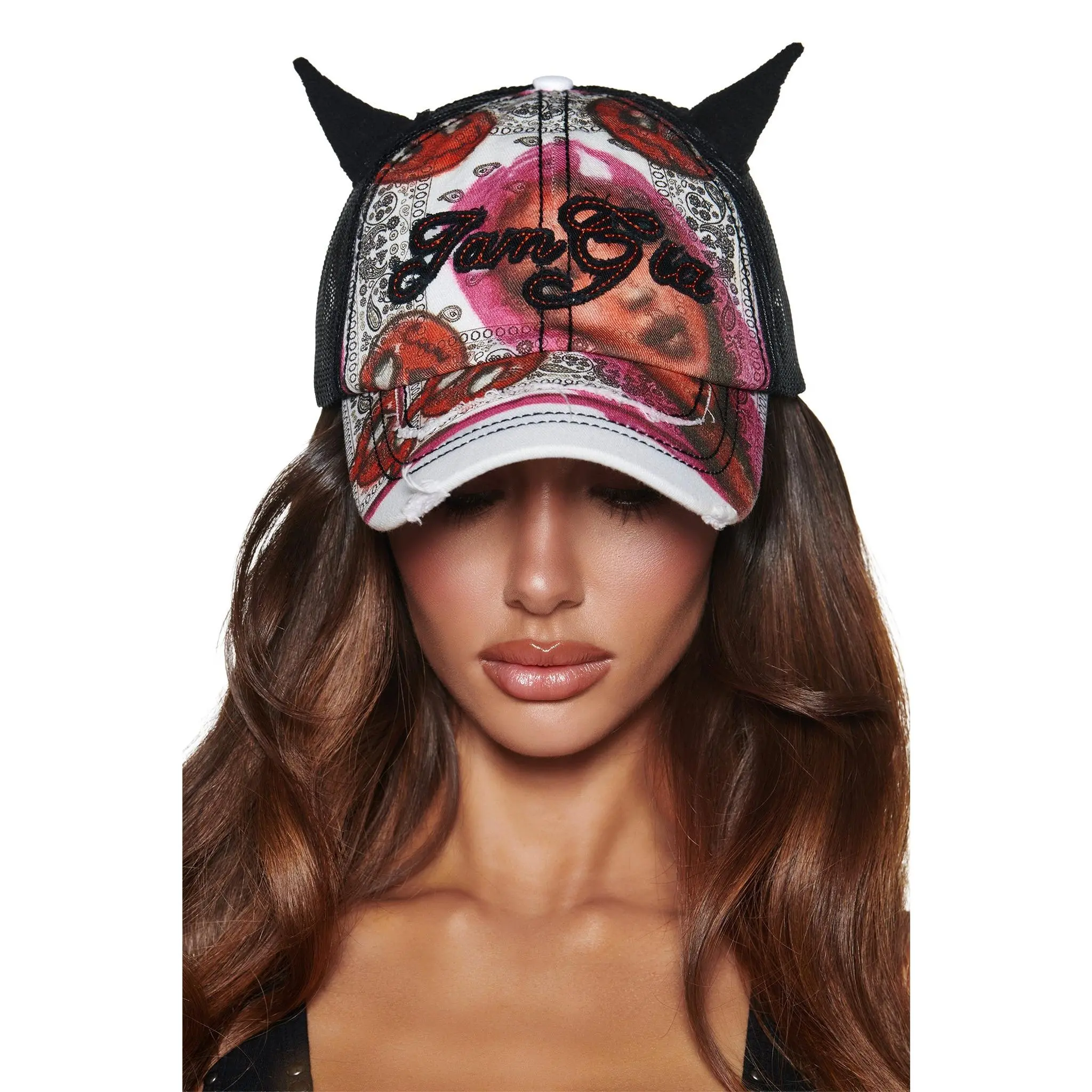 T-REX DEVIL HAT - BLACK
