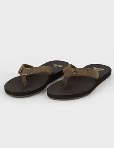 QUIKSILVER Carver Suede Mens Flip Flops