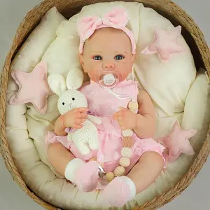 [WOOROY] Reborn Baby Doll - 20 In Realistic Baby Doll Real Life Baby Dolls Lifelike Newborn Baby Doll Girl with Soft Full Vinyl Body and Accessories can Swimming Baby Dolls for 3+ Years Old Kids Gifts