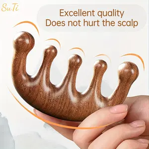 This Natural Sandalwood Massage Comb Is Perfect for Massaging The Scalp, Nourishing and Conditioning Hair, and Relaxing The Mind and Body. Ideal for Personal Use or As A Gift for A Friend.