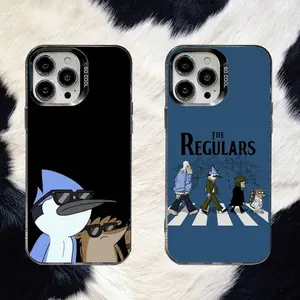 R-RegularS Show Phone Case For iPhone 16,15,14,13,12,11,8,7,Pro,Max,Plus,Mini,XS,SE Anti Fall Black Matte Hard