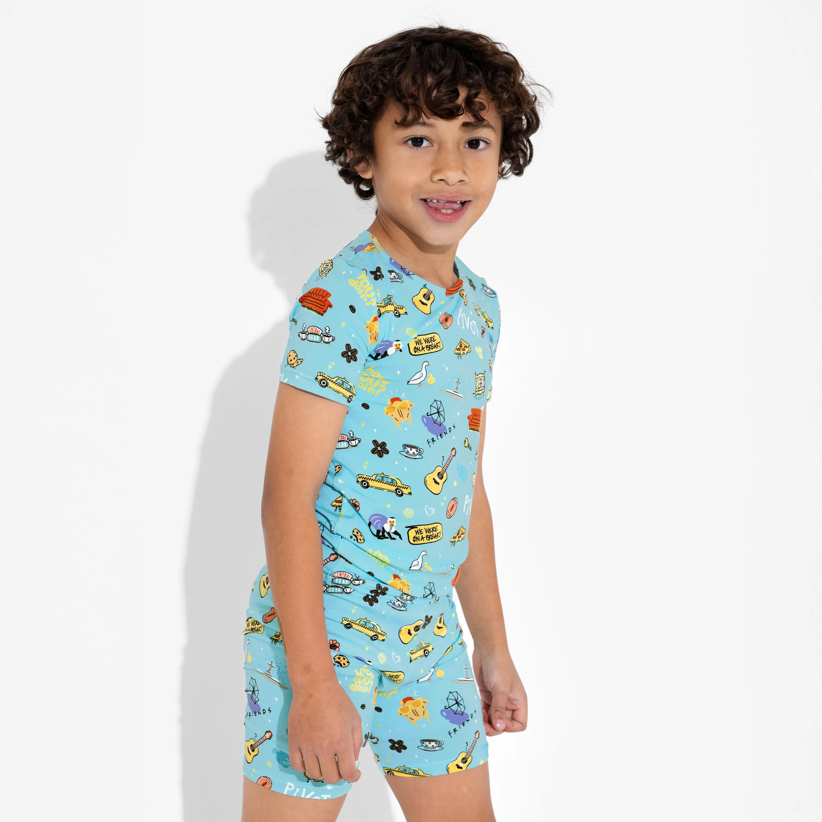 FRIENDS™: Central Perk Bamboo Kids Pajama Short Set