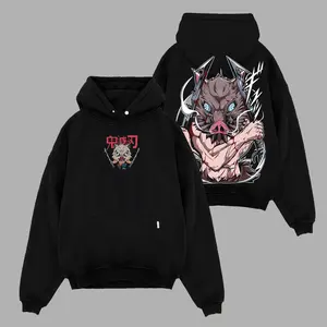 Limited "Inosuke Hashibira" Demon Slayer Anime Double Printed Oversize Lightweight Acid Washed Tee, Gift For Anime Lover, Wild Boar Merch anime merch