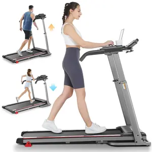3-in-1 Foldable Treadmill with Desk, Adjustable Height, 300lb Capacity, Incline Feature, Powerful Home Walking & Running Machine