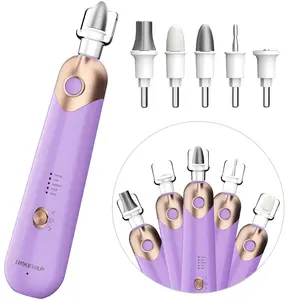 LINKEVAP Professional Manicure & Pedicure Set Kit with Electric Nail Drill, 5 Speeds, Cuticle Exfoliator, Cordless & Portable for Home & Travel