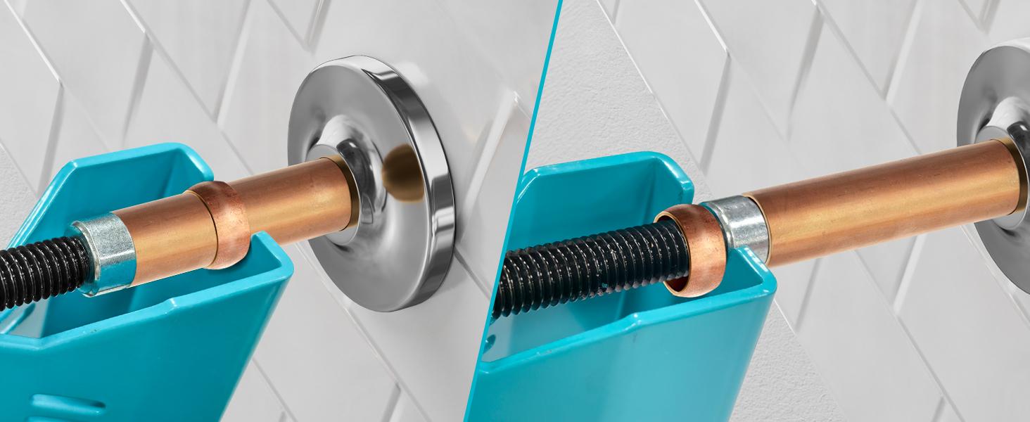 DURATECH Compression Sleeve Puller Tool, Remove 1/2 ” Ferrule and Nut of Copper Tubing, Blue, Without Damage, Corrosion Resistance, Plumbing Tools in Kitchen, Sinks, and Bathtubs