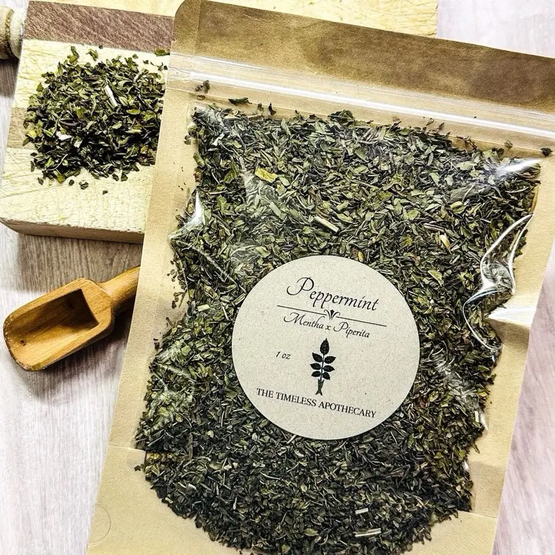 Dried Peppermint Leaf, Apothecary Supplies, Simmer Pot, Craft Use