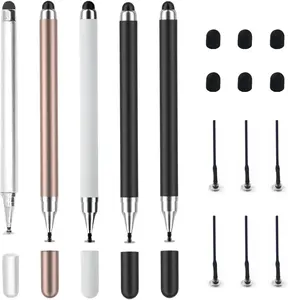 3-Pack Tablets Stylus Pen for All Touchscreen with Precision Disc Tip, 2-in-1 Universal Stylus Compatible with Android, iOS, and Phone– Perfect for Writing, Drawing, and Note-Taking