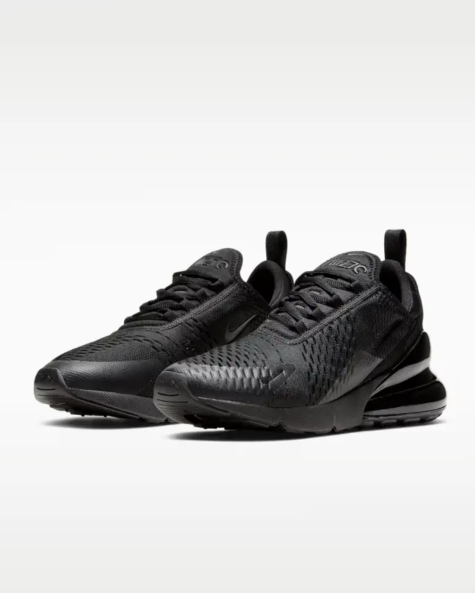 NIKE Air Max 270 Women's Sneaker, Comfortable Black Athletic Footwear for Lifestyle and Light Training
