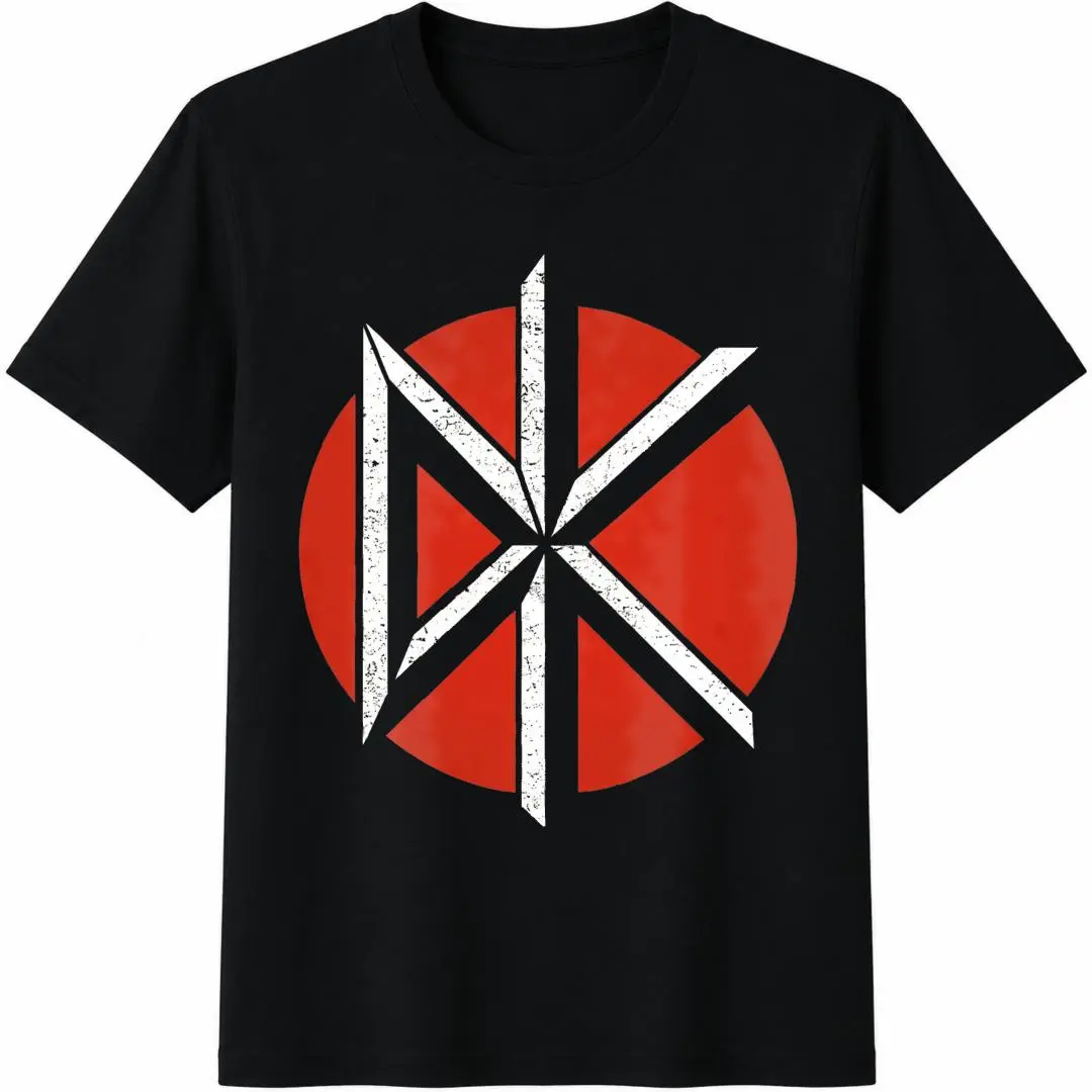 T Shirt Print ,Graphic-Cotton Tees Dead Kennedys Distressed Logo Licensed T-Shirt Unisex Hardcore Punk Graphic Tee Must-Have For Rock Fans Soft Comfy Top Perfect For Gigs Concerts Men Women,Y2K,Oversized Shirt