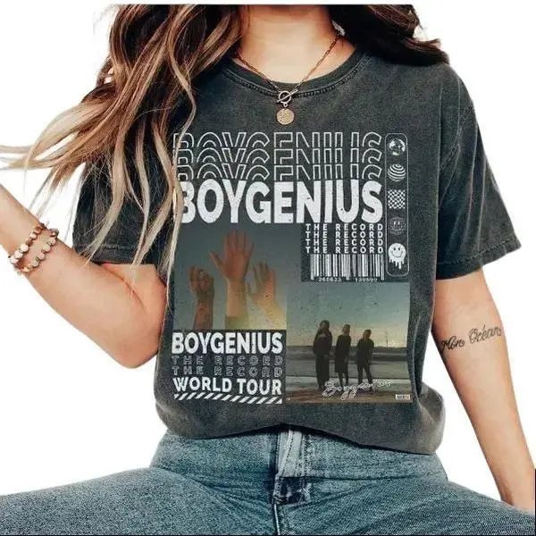 Boygenius Music  - V1 Sweat, Y2K , Vintage Shirt Clothing Fashion