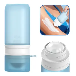 Empty Bottles, Sunscreen Application Container Cans, Refillable Ball Back Applicator Bottles, Suitable for Adults and Families As A Portable Sunscreen Lotion for Summer and Vacations, Must-have Items for Beaches and Vacations.