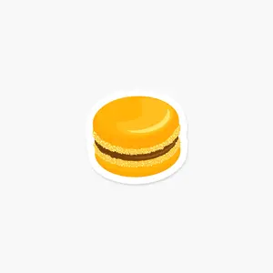 Macaron Honey Sticker