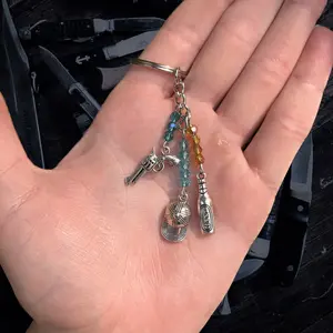 Bobby Singer “Eyes of Supernatural” keychain