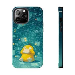 Cute Math Formula Confused Duck Phone Case Kawaii Nerd Anime Headache Cover for iPhone 17-7 Pro Max Plus & Samsung Galaxy S25-S21 Ultra Plus