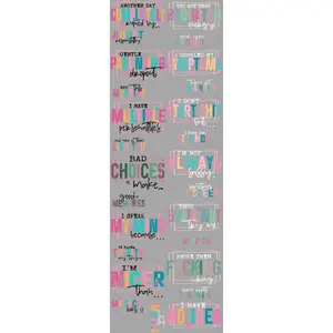 Bad B Energy  DTF Transfer Gang Sheet 24.5" wide x 72" long. Direct To Film