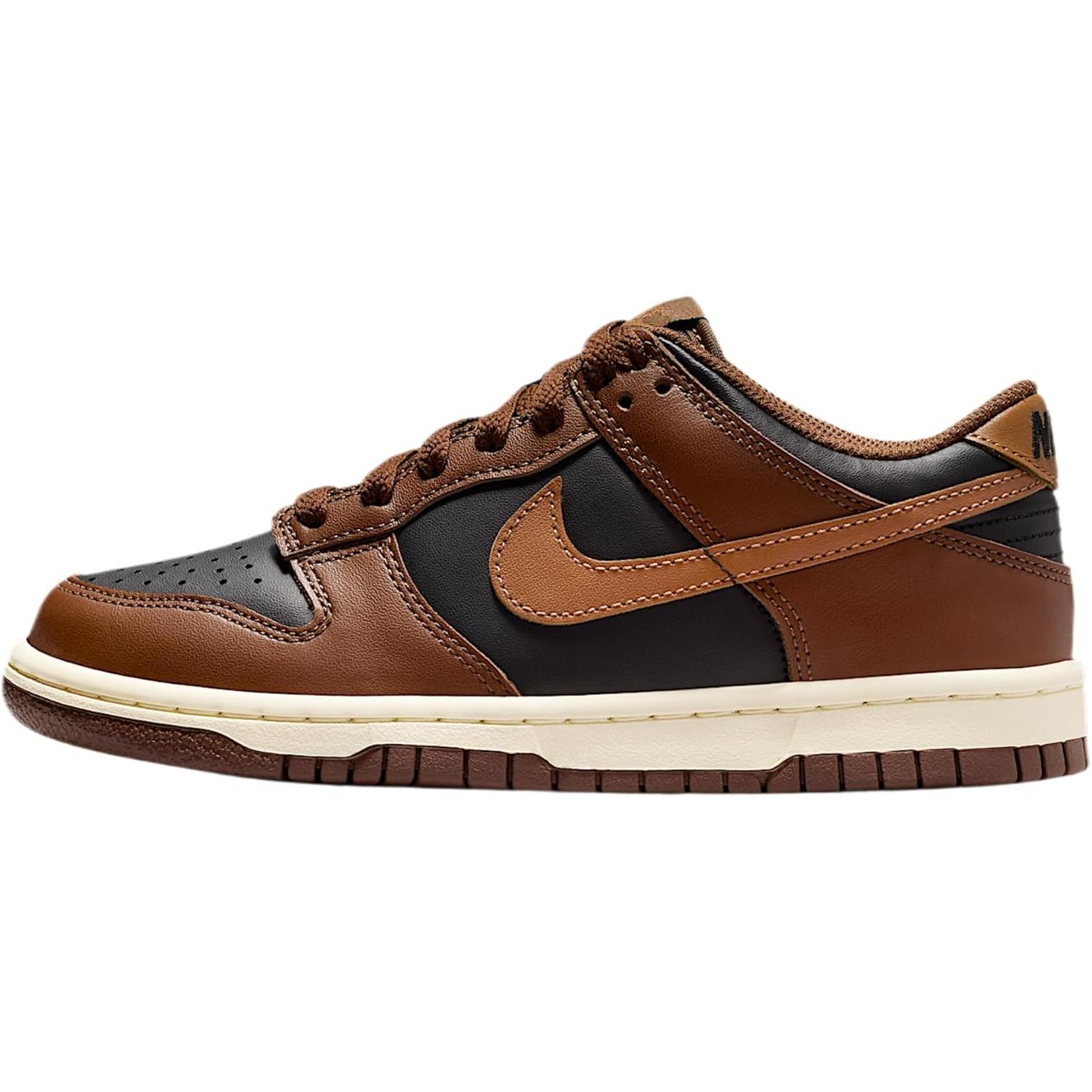 Youth Nike Dunk Low Black/British Tan-Cacao Wow (FB9109 006) (GS)