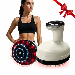 Portable Handheld Body Massager with Warmth & Vibration, GuaSha Tool with Adjustable Modes for Belly, Arms & Legs, Drainage & Anti Swelling, Great Gift for Parents