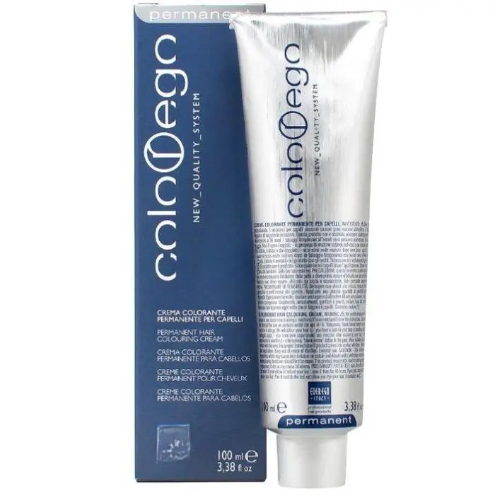 Everego Color Ego Ammonia-Free Permanent Hair Dye Cream - Haircare Cosmetic with Shea Butter, Nourishing Normal Formula for 100% Grey Coverage, Vibrant Shine, Color Protection, 100ml(3.38oz),