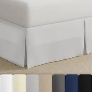 Bed Maker’s Never Lift Your Mattress Bed Skirt, Designed for Box Beds, Split Corners, 14 Inch Drop Length, Full, White