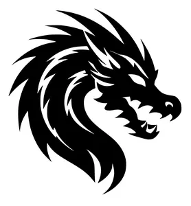 Dragon head express yourself with these Car Stickers 1 pc choose color and size