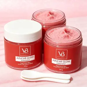 VB BLANQUEACULOS AZUCAR GLOW Exfoliant & Brightening Sugar Scrub Hydrating Exfoliating Facial Cleanser for Smooth Skin 100g Cleansing Daily