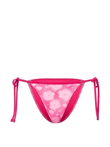 PINK Side-Tie Cheeky Bikini Bottom