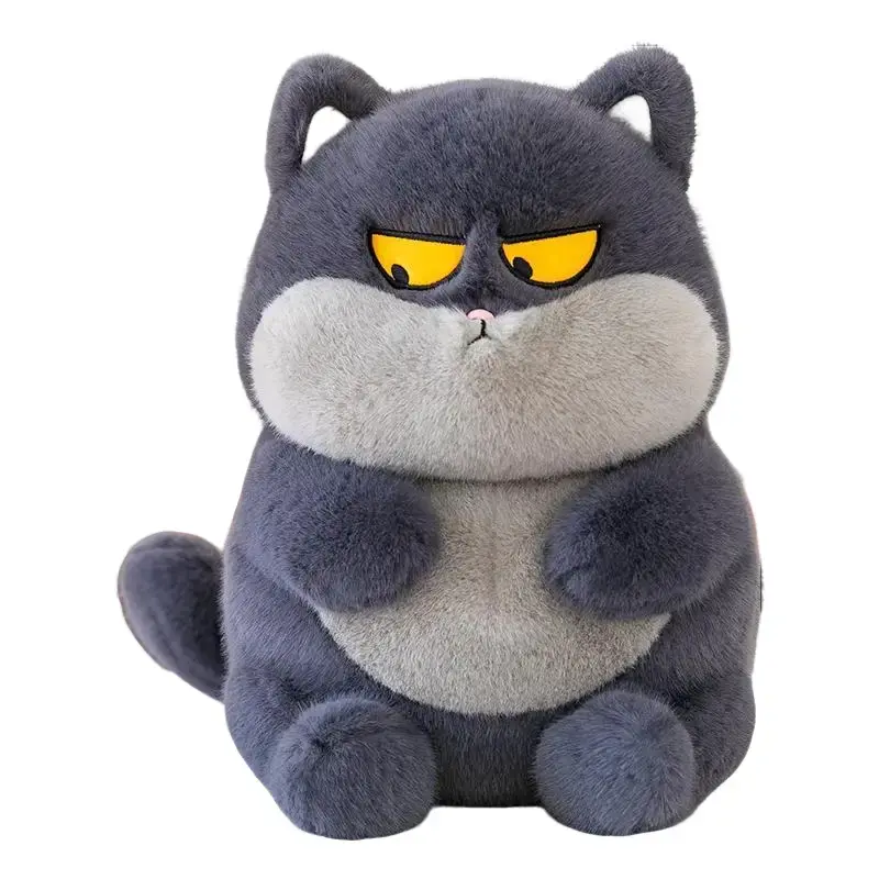 25/35CM Cute Orange Cat Plush Toy - Funny Expression Stuffed Animal Doll, Soft Pillow Gift for Fans of Batman Fugglers, Stitch, Jeffy Puppet, Bear Plushie, AOT, ML Animation, Hex Therian, Quadro Bics, FNAF