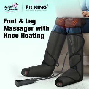 【FIT KING】Foot and Leg Massager with Knee Heating for Enhanced Comfort - Includes Handheld Controller leg massager with knee relaxation Massaging Device for gift Black Friday