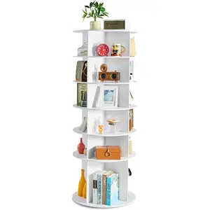 VEVOR 5 Tiers Rotating Shoe Rack Tower, 360 Spinning Shoe Rack, Revolving Storage Round Carousel Display, Freestanding Lazy Susan Organizer Display for Bedroom, Living Room, Entryway, Closet, WhiteVEVOR Super Brand Day