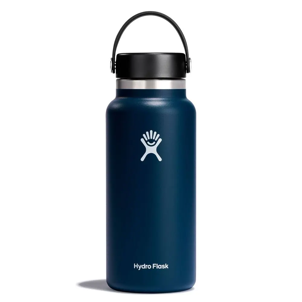 Hydro Flask Wide Mouth Insulated Stainless Steel Drink Bottle with Silicone Components Hydro Flask Wide Mouth Insulated Stainless Steel Drink Bottle with Silicone Components