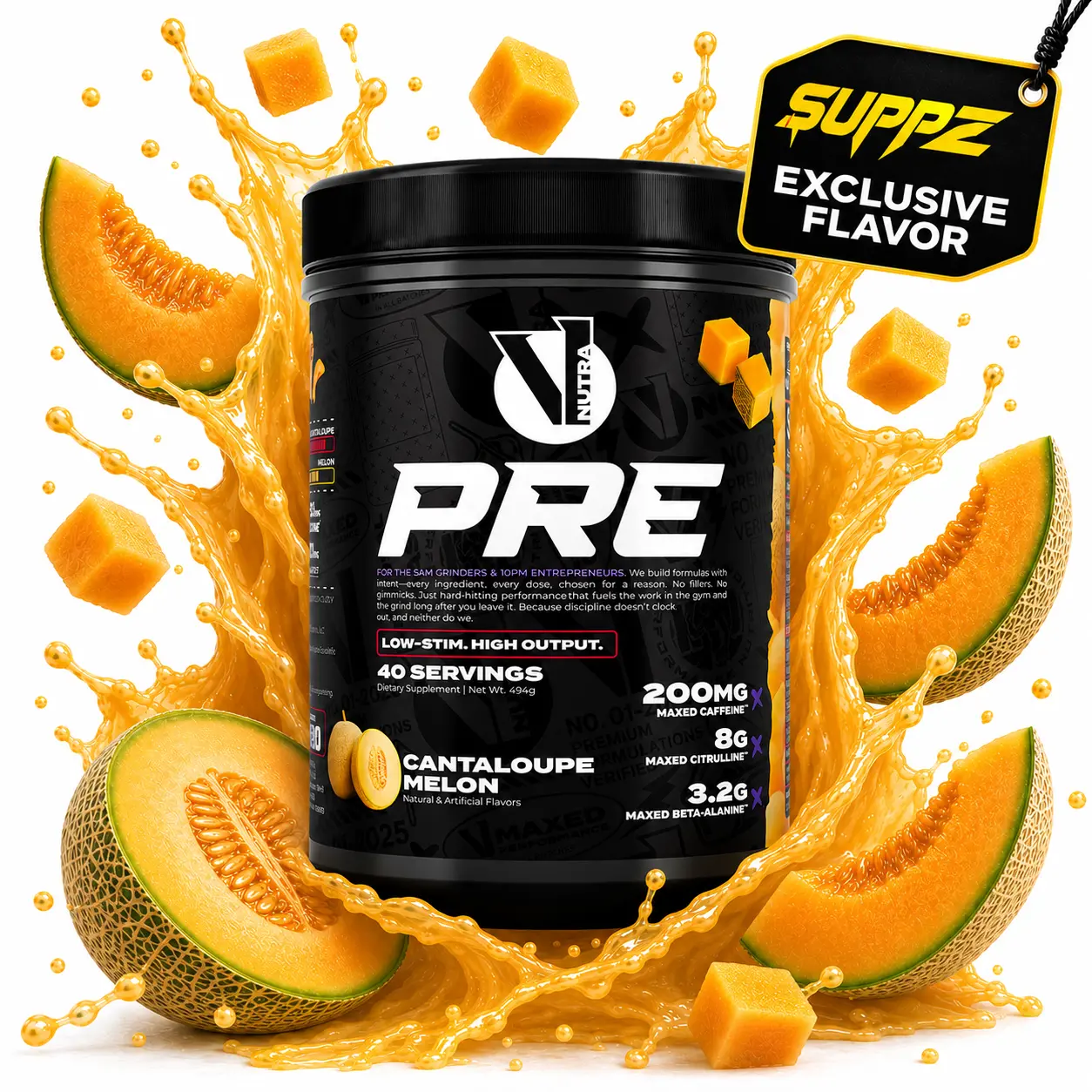 V1 Nutra Low-Stim Pre-Workout Supplement - THE OG Formula, 200mg Caffeine, 8g Citrulline, 3.2g Beta-Alanine, 3 Flavors - Fitness Healthcare Support to Boost Muscle Performance Dietary Dietary Edible Optimum