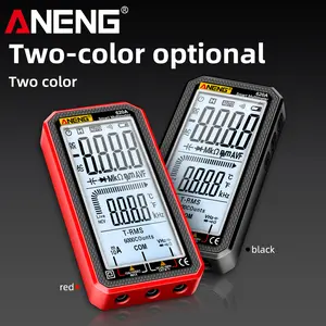 ANENG 620A Digital Multimeter 6000-Count Automatic Range Voltage Meter with LCD, measures AC/DC current, voltage, resistance, and temperature; suitable for electricians, DIY projects, on-site repairs, outdoor inspections, or garage use
