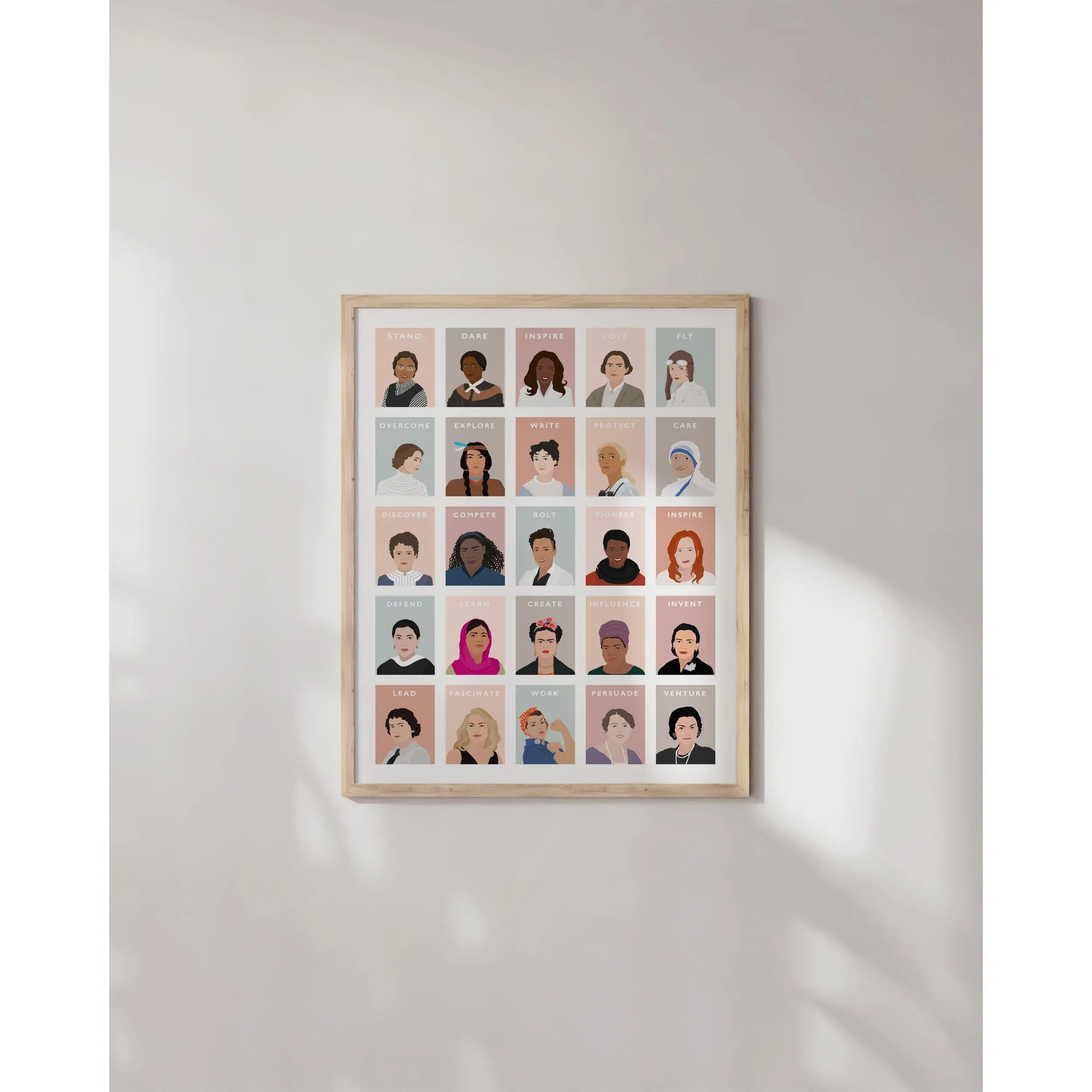 Women in History Poster - Artistic Wall Decor Print for Room Aesthetic and Vibe