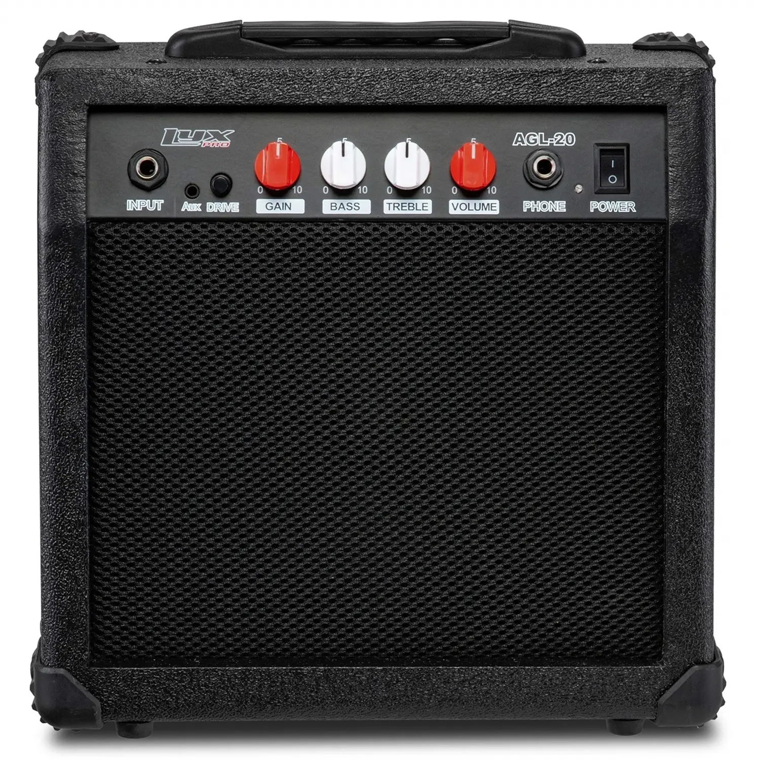 LyxPro 20 Watt Electric Guitar Amplifier with Headphone Jack, Aux Input & More