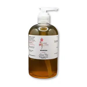 NOURISH: Green Vine Organic Body Wash, Handcrafted, Antibacterial, FOR HIM 12oz.