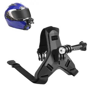 PULUZ Motorcycle Helmet Chin Strap Mount for GoPro, DJI Osmo Action and Other Action Cameras (Black)