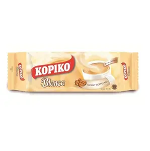Kopiko Creamy Blanca Long Pack 3 in 1 Instant Coffee Mix 30 Bags, 30g