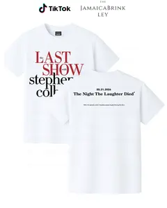 The Last Show With Stephen Cobert T Shirt, Late Night Comedy Double Side T Shirt, Funny TV Show Graphic Shirt, Talk Show Fan Shirt, Casual Cotton Tshirt
