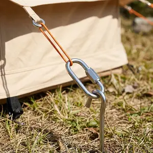 Stainless Stee Chain Link, Quick Links, Chain Links Connector, Hook, Stainless Steel Heavy Duty Chain Quick Links, Hooks & Clips - Multi-Use Hardware for Key Chains, Hanging Chains, Outdoor Travel, Safety, Swing, Chandelier, Backpack, Gym and Hammock