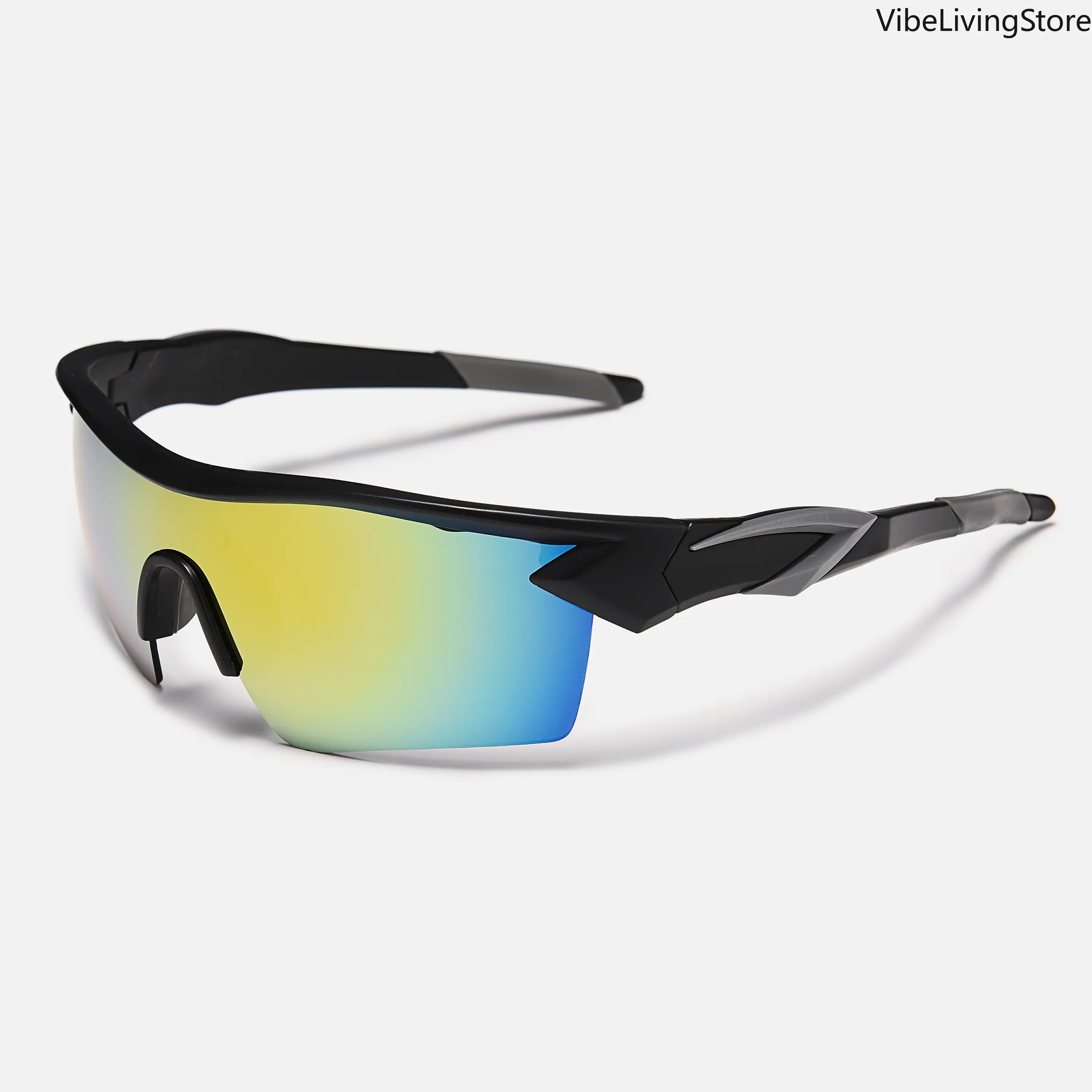 Men's Lightweight Biking Sunglasses - UV400 Sports Eyewear, Windproof Wrap Frame, Sports Cycling Sunglasses, Goggles for Outdoor Bicycle Use