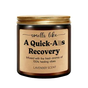 Get Well Floral Candle, Scented Candle, Surgery Recovery Gifts for Women, Men - After Surgery, Get Well Soon, Cancer Comfort Gifts - Funny Injury, Sick, Hysterectomy, Chemo, Quick Recovery.