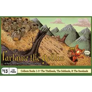 USED Book - Farlaine the Goblin, Books 1-3: The Tinklands, The Saltlands, & The Racelands by Pug Grumble (Paperback) - english